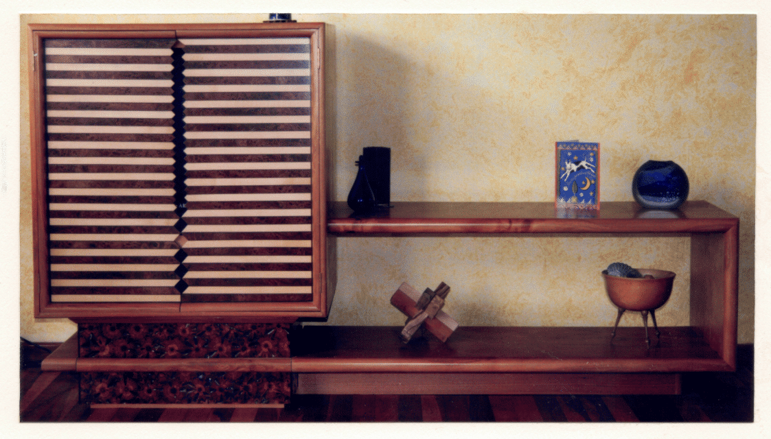 Test Card. TV cabinet