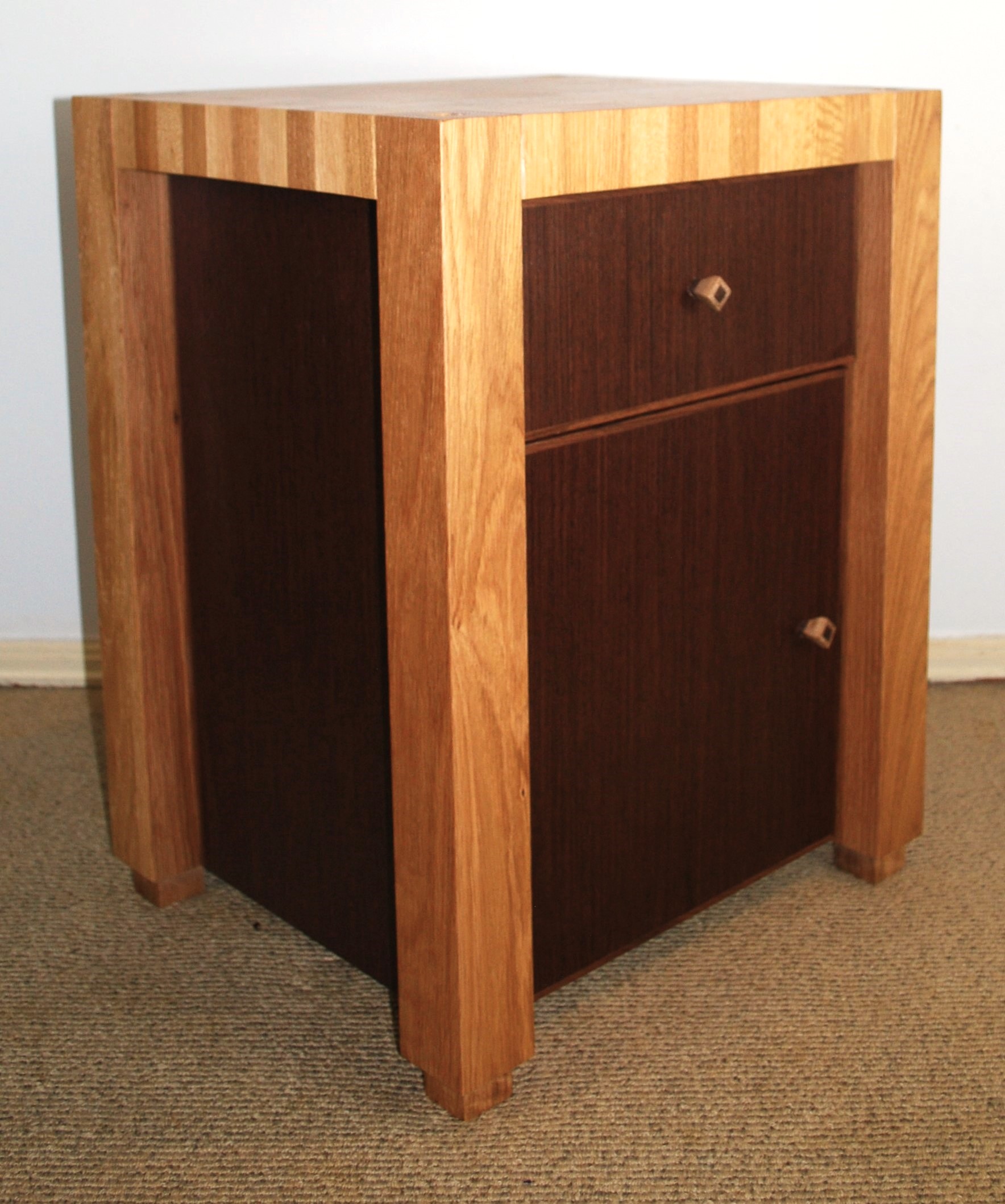 Butchers Block. Bedside cabinet